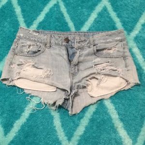 Denim shorts
